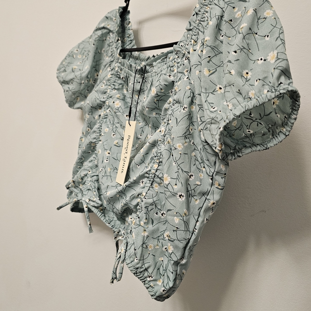 Speed limit crop top shirt, 14/16 kids size, Women's XS - Picture 3 of 4